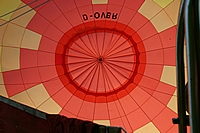 Im Korb unter dem Ballon