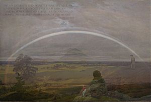 Regenbogen in der Landschaft I