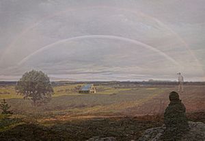 Regenbogen in der Landschaft II